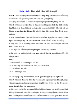 Soạn bài: Thực hành tiếng Việt trang 68 Ngữ Văn 8 | Cánh diều