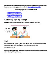 Giải SGK Công nghệ lớp 5 Cánh diều Bài 2: Sáng chế công nghệ