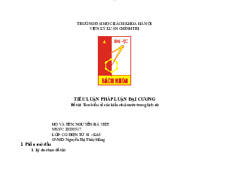 Tìm hiểu về các kiểu nhà nước trong lịch sử | Tiểu luận Pháp luật đại cương | Đại học Bách Khoa Hà Nội
