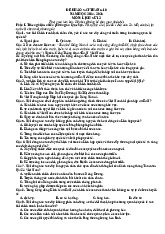 Đề khảo sát tốt nghiệp THPT 2025 môn Lịch sử tháng 10 có đáp án