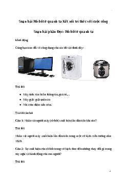 Soạn bài: Rô-bốt ở quanh ta Tiếng Việt 3 | Kết nối tri thức