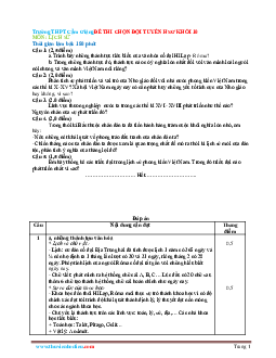 TOP 10 đề thi học sinh giỏi Sử 10 cấp trường cấp tỉnh (có đáp án)