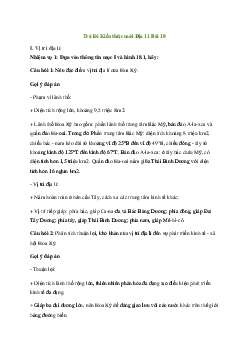 Giải Địa lí 11 Bài 18: Vị trí địa lý, điều kiện tự nhiên, và dân cư Hoa Kỳ | Kết nối tri thức