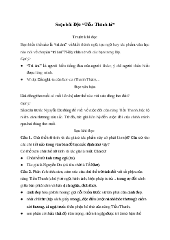 Độc “Tiểu Thanh kí” | Soạn văn 11 Chân trời sáng tạo