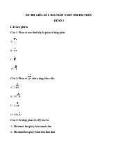 Đề thi giữa học kỳ 1 môn Toán lớp 5 năm học 2024 - 2025 - Đề số 3 | Bộ sách Kết nối tri thức