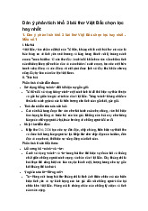 Dàn ý phân tích khổ 3 bài thơ Việt Bắc chọn lọc hay nhất