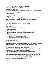 Tóm tắt chương 1: Tổng quan về hành vi tổ chức môn Hành vi tổ chức | Đại học kinh tế Quốc dân