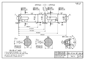 Bản vẽ chi tiết môn Đồ án thiết kế máy | Trường Đại học Sư phạm Kỹ thuật Thành phố Hồ Chí Minh