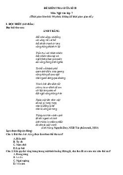 TOP 25 đề ôn thi giữa học kỳ 2 Ngữ văn 7 năm 2022-2023 (có đáp án)