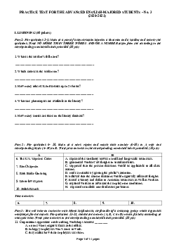 Practice test for the advanced English – No. 3