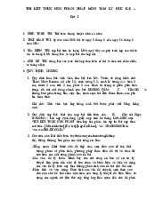 Đề thi kết thúc học phần môn Tâm lý học | Trường Đại học Kinh tế Quốc dân