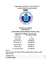 New product development strategy for Phuc Long Coffee & Tea Co, Ltd | Bài tiểu luận nhóm học phần Principles of Marketing | Trường Đại học Quốc tế, Đại học Quốc gia Thành phố Hồ Chí Minh