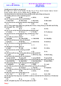 Đề ôn tập tốt nghiệp THPT 2022 môn Hóa phát triển từ đề minh họa - Đề 4 (có lời giải chi tiết)