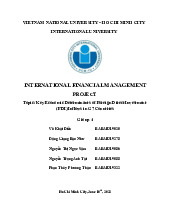 Key Economic Determinants of Foreign Direct Investment (FDI) Inflows in G7 Countries | Bài báo cáo học phần International financial management | Trường Đại học Quốc tế, Đại học Quốc gia Thành phố Hồ Chí Minh