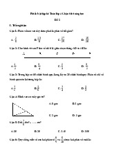 Phiếu bài tập hè môn Toán lớp 4 lên lớp 5 Chân trời sáng tạo - số 2