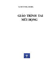 Giáo trình Môn Tai mũi họng | Học viện Quân Y