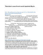 Television is one of man's most important đáp án