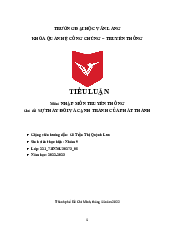 Sự thay đổi và cạnh tranh của phát thanh môn Quan hệ công chúng - Truyền thông | Đại học Văn Lang