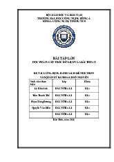 Ứng dụng danh sách liên kết đơn trong quản lý danh sách số nguyên | Môn Cấu trúc dữ liệu và giải thuật - Đại học Công Nghệ Đông Á