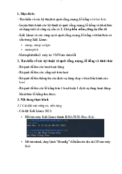 Bài báo cáo thực hành số 02 môn An toàn mạng | Học viện Công nghệ Bưu chính Viễn thông
