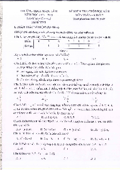 Đề cuối học kì 2 Toán 7 năm 2022 – 2023 trường THCS Ngọc Lâm – Hà Nội