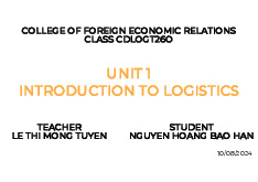 Tieng anh chuyen nganh logistics