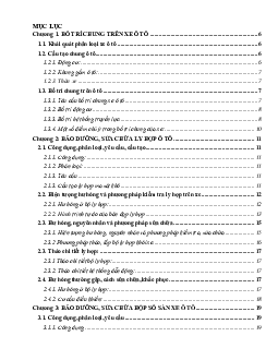Bài giảng chi tiết môn Bảo dưỡng sửa chữa khung gầm ô tô | Đại học Sư phạm Kỹ thuật Thành phố Hồ Chí Minh