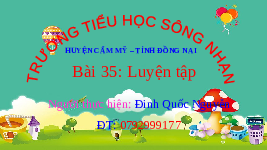 Giáo án điện tử Toán 2 Chương 2 Cánh diều: Luyện tập trang 70 (tập 1) - Phép trừ (có nhớ) trong phạm vi 100