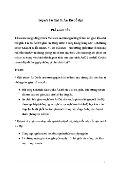 Giải Lịch sử 6 Bài 8: Ấn Độ cổ đại | Két nối tri thức