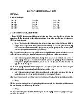 Bài tập Kiểm toán căn bản (Có đáp án) | Đại học Mỹ thuật Công nghiệp
