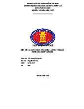 Tiểu luận cuối kỳ: Kiến trúc Văn Miếu - Quốc Tử Giám và văn hóa Việt Nam