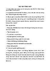 Đề cương môn Tư tưởng Hồ Chí Minh– khoa học  Trường Đại học bách khoa - Đại học đà nẵng.