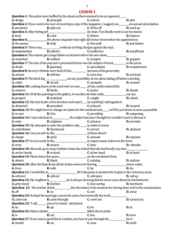 1000 câu trắc nghiệm Tiếng Anh | Tiếng Anh 1 | Trường Đại học Thủy Lợi