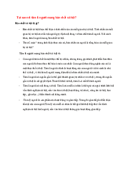 Tại sao nói tâm lí người mang bản chất xã hội? | Đại học Sư Phạm Hà Nội