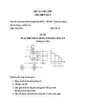 [TÀI LIỆU] Đề tài thiết kế hệ thống dẫn động xích tải | Trường Đại học Hồng Đức