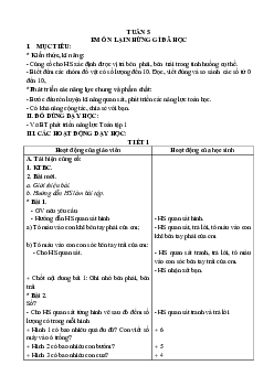 Giáo án môn Toán 1 - Tuần 5 | sách Cánh Diều (Cả năm)