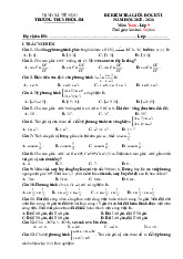 Đề giữa học kỳ 1 Toán 9 năm 2025 – 2026 trường THCS Phú Lâm – Bắc Ninh
