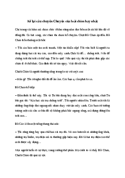 Kể lại câu chuyện Chuyện của loài chim | Văn mẫu Tiếng việt 4| Cánh diều