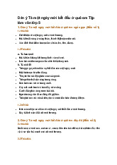 Dàn ý Tả một ngày mới bắt đầu ở quê em Tập làm văn lớp 5