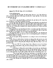 Đề cương ôn tập môn Lý luận nhà nước và pháp luật | Trường Đại học Sư phạm - Đại học Huế