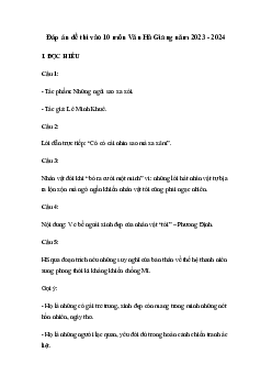 Đề thi tuyển sinh vào lớp 10 môn Ngữ văn năm 2021 - 2022 trường THPT Chuyên Hà Giang