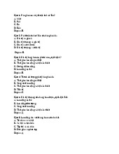 Tài liệu sưu tầm. Kinh tế vi mô. 200 câu hỏi trắc nghiệm chương 3