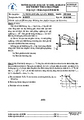 TOP 3 đề thi cuối HKI học phần Vật lý đại cương 1 (Cơ và Nhiệt) năm 2024 - 2025 | Trường Đại học Khoa học tự nhiên, Đại học Quốc gia Thành phố Hồ Chí Minh