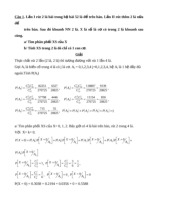 Bài tập và bài giải môn Xác suất thống kê | Trường Đại học Kinh Doanh và Công Nghệ Hà Nội