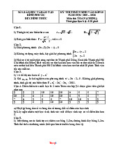 Đề Tuyển Sinh 10 Môn Toán Sở GD Bình Phước 2025-2026 Có Đáp Án