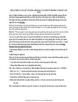 Ngôn ngữ văn học nga | Đại học Sư Phạm Hà Nội