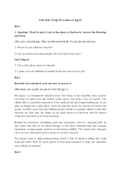 Giải Tiếng Anh 10 Unit 7: 7I Culture | Friends Global