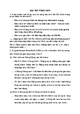 Đề cương môn Tư tưởng Hồ Chí Minh– khoa học  Trường Đại học bách khoa - Đại học đà nẵng.