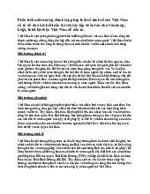 Phân tích Môi Trường Chính Trị, Pháp Luật và Kinh Tế VN cho Đầu Tư