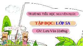 Giáo án điện tử tiếng việt 5 Chân trời sáng tạo: Kì diệu rừng xanh